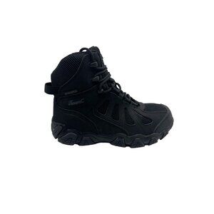 NWT Thorogood COMP Toe Boots 6" Mens 5W Womens 7W Black Side Zip Hiker 804-6290